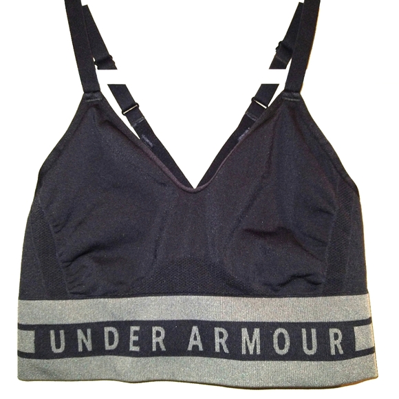 ☀️Under Armour Sports Bra, Black/Grey, M - Picture 3 of 5